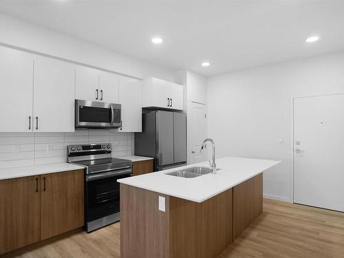 301 9227 228 Street, Edmonton, AB - Indoor Photo Showing Kitchen With Double Sink