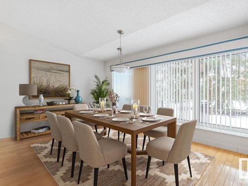 1 500 Lessard Drive, Edmonton, AB - Indoor Photo Showing Dining Room