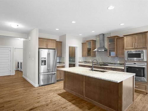 20519 97 Avenue, Edmonton, AB - Indoor Photo Showing Kitchen With Double Sink