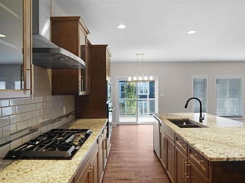 20519 97 Avenue, Edmonton, AB - Indoor Photo Showing Kitchen With Double Sink With Upgraded Kitchen