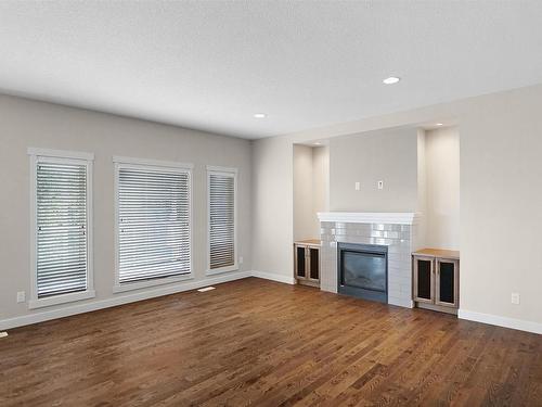 20519 97 Avenue, Edmonton, AB - Indoor Photo Showing Living Room With Fireplace