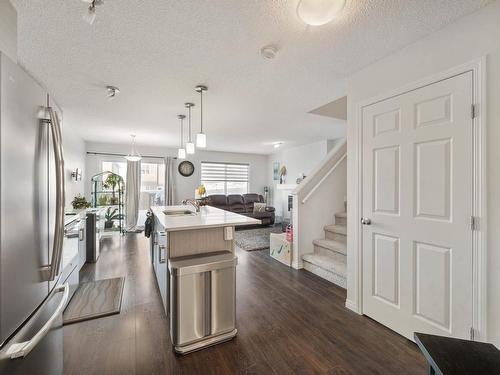 2076 Price Landing, Edmonton, AB - Indoor Photo Showing Kitchen With Stainless Steel Kitchen With Upgraded Kitchen