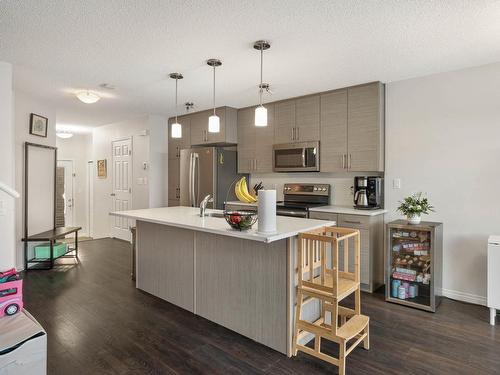 2076 Price Landing, Edmonton, AB - Indoor Photo Showing Kitchen With Stainless Steel Kitchen With Upgraded Kitchen