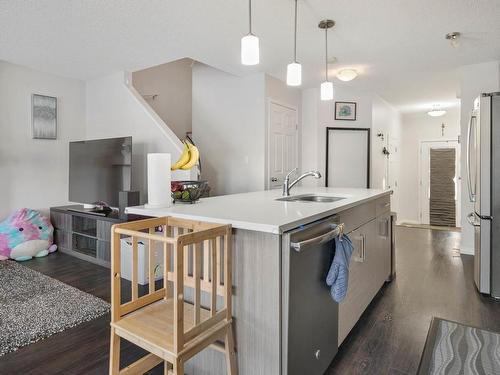 2076 Price Landing, Edmonton, AB - Indoor Photo Showing Kitchen With Stainless Steel Kitchen With Upgraded Kitchen