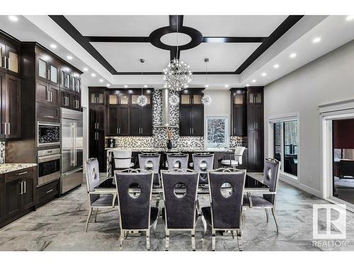 1 52225 Range Rd 232, Rural Strathcona County, AB - Indoor Photo Showing Dining Room