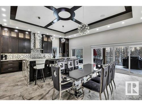 1 52225 Range Rd 232, Rural Strathcona County, AB - Indoor Photo Showing Dining Room