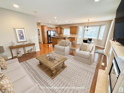 1 1251 Rutherford Road, Edmonton, AB - Indoor Photo Showing Living Room