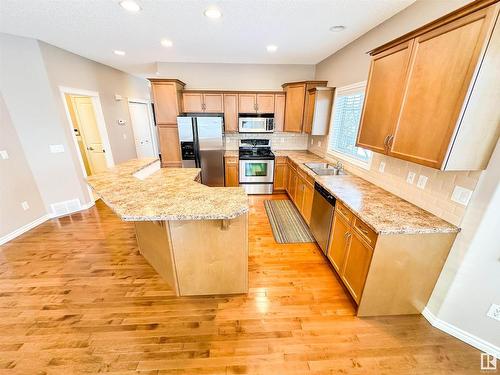 1 1251 Rutherford Road, Edmonton, AB - Indoor Photo Showing Kitchen With Stainless Steel Kitchen