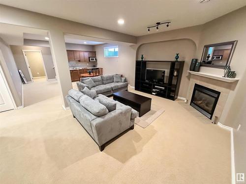 1 1251 Rutherford Road, Edmonton, AB - Indoor With Fireplace