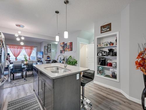 44 8209 217 Street, Edmonton, AB - Indoor Photo Showing Kitchen With Double Sink