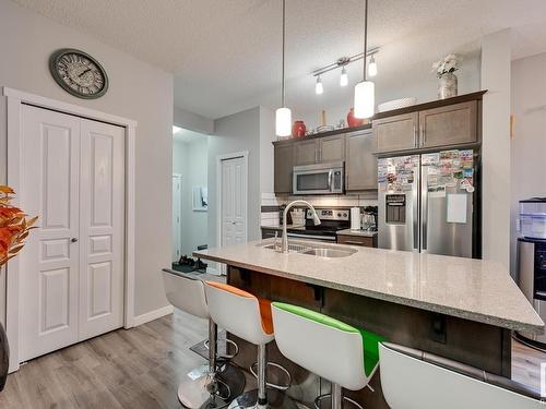 44 8209 217 Street, Edmonton, AB - Indoor Photo Showing Kitchen With Stainless Steel Kitchen With Upgraded Kitchen