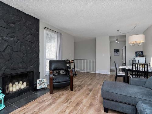 6328 184 Street, Edmonton, AB - Indoor Photo Showing Living Room With Fireplace