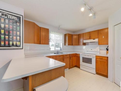 377 Blackburn Drive, Edmonton, AB - Indoor Photo Showing Kitchen With Double Sink