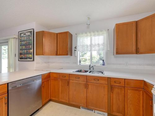 377 Blackburn Drive, Edmonton, AB - Indoor Photo Showing Kitchen With Double Sink