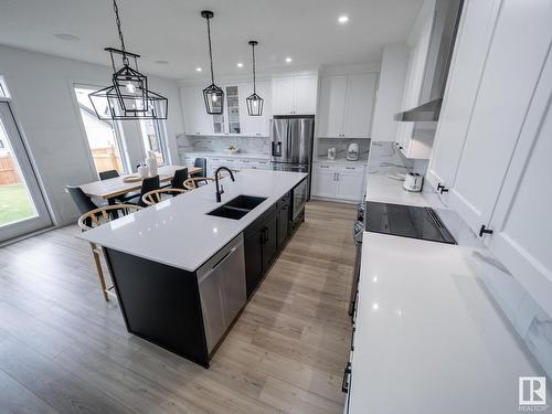 20412 128 Avenue, Edmonton, AB - Indoor Photo Showing Kitchen With Double Sink