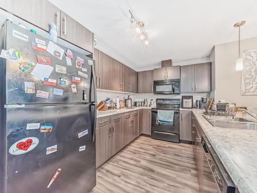 205 3670 139 Avenue, Edmonton, AB - Indoor Photo Showing Kitchen With Double Sink