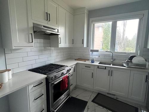 60 Riverstone Close, Rural Sturgeon County, AB - Indoor Photo Showing Kitchen With Double Sink