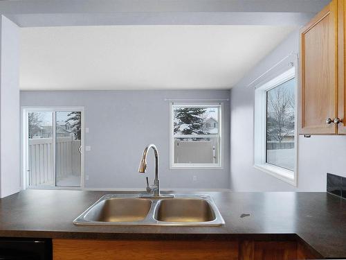 188 230 Edwards Drive Sw, Edmonton, AB - Indoor Photo Showing Kitchen With Double Sink