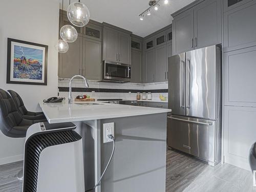 423 812 Welsh Drive, Edmonton, AB - Indoor Photo Showing Kitchen With Stainless Steel Kitchen With Upgraded Kitchen