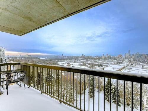 1106 10545 Saskatchewan Drive, Edmonton, AB - Outdoor With Balcony With View With Exterior