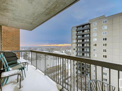 1106 10545 Saskatchewan Drive, Edmonton, AB - Outdoor With Balcony With Exterior