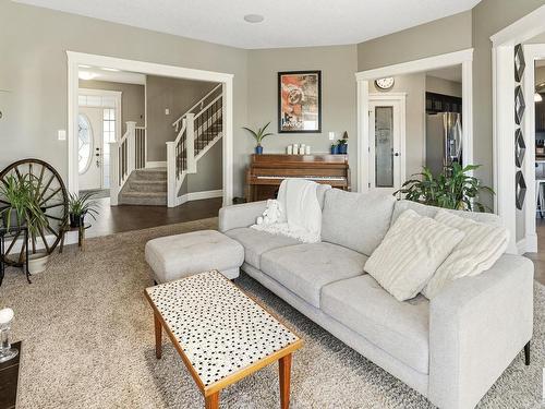 3908 164 Avenue, Edmonton, AB - Indoor Photo Showing Living Room