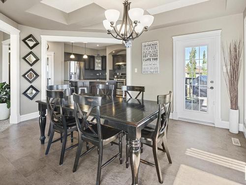 3908 164 Avenue, Edmonton, AB - Indoor Photo Showing Dining Room