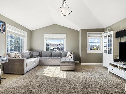 3908 164 Avenue, Edmonton, AB - Indoor Photo Showing Living Room