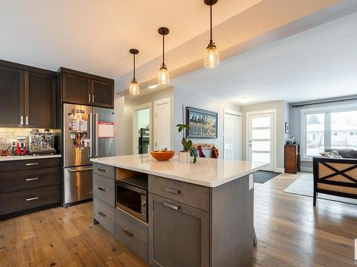 11207 58 Avenue, Edmonton, AB - Indoor Photo Showing Kitchen With Upgraded Kitchen