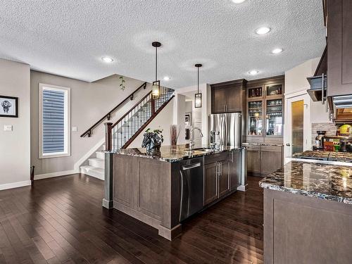 149 Sandalwood Crescent, Sherwood Park, AB - Indoor Photo Showing Kitchen With Upgraded Kitchen