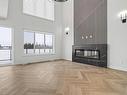 8731 Mayday Lane Sw, Edmonton, AB  - Indoor With Fireplace 