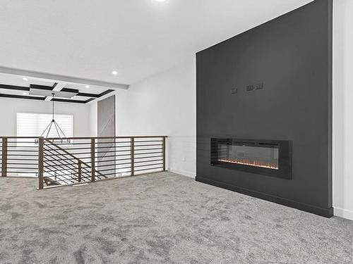 8731 Mayday Lane Sw, Edmonton, AB - Indoor With Fireplace