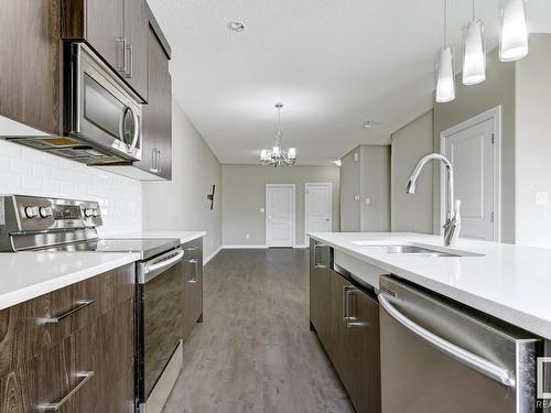 8767 Carson Way, Edmonton, AB - Indoor Photo Showing Kitchen With Upgraded Kitchen