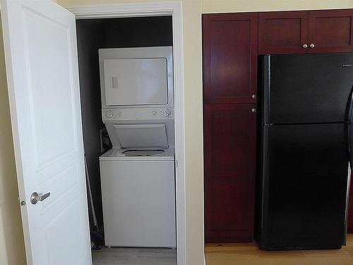 418 9507 101 Avenue Nw, Edmonton, AB - Indoor Photo Showing Laundry Room