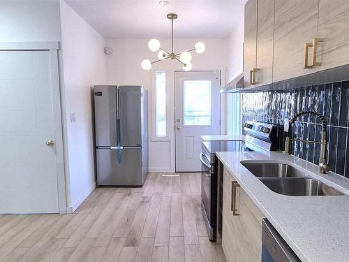 11919 96 Street, Edmonton, AB - Indoor Photo Showing Kitchen With Double Sink