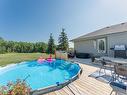 54 20508  Township Road 502, Rural Beaver County, AB  - Outdoor With Above Ground Pool With Deck Patio Veranda 