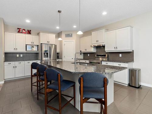 805 Armitage Wynd, Edmonton, AB - Indoor Photo Showing Kitchen With Upgraded Kitchen