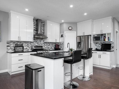 4723 35 Street, Beaumont, AB - Indoor Photo Showing Kitchen With Upgraded Kitchen