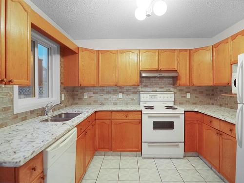 15923 129 Street, Edmonton, AB - Indoor Photo Showing Kitchen With Double Sink