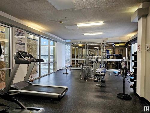 401 10883 Saskatchewan Drive, Edmonton, AB - Indoor Photo Showing Gym Room