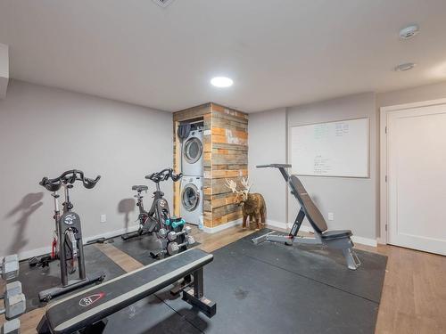 401 Songhurst Place, Leduc, AB - Indoor Photo Showing Gym Room