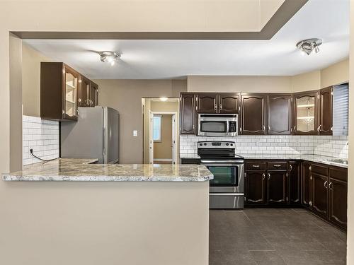 8111 145 Street, Edmonton, AB - Indoor Photo Showing Kitchen With Upgraded Kitchen