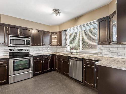 8111 145 Street, Edmonton, AB - Indoor Photo Showing Kitchen With Upgraded Kitchen