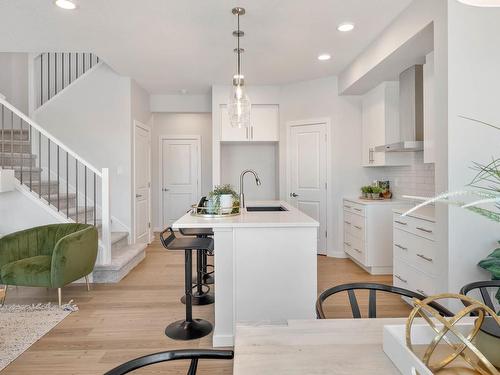 17432 2 Street, Edmonton, AB - Indoor Photo Showing Kitchen With Upgraded Kitchen