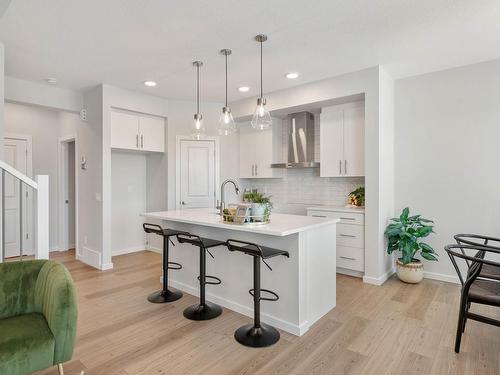 17432 2 Street, Edmonton, AB - Indoor Photo Showing Kitchen With Upgraded Kitchen