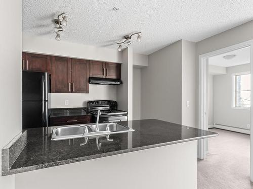 214 12025 22 Avenue, Edmonton, AB - Indoor Photo Showing Kitchen With Double Sink