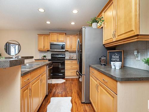 1120 117 Street, Edmonton, AB - Indoor Photo Showing Kitchen With Double Sink