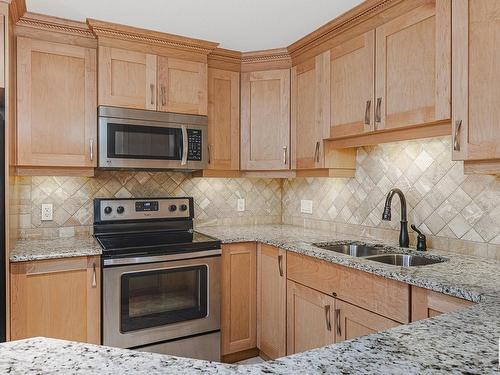 224 10142 111 Street, Edmonton, AB - Indoor Photo Showing Kitchen With Double Sink With Upgraded Kitchen