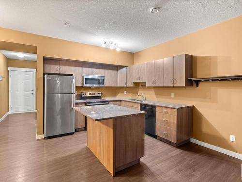 514 10518 113 Street, Edmonton, AB - Indoor Photo Showing Kitchen With Double Sink