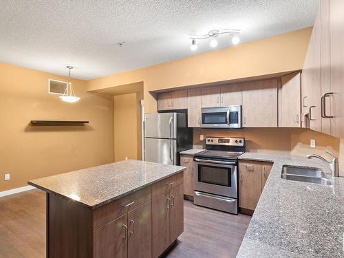 514 10518 113 Street, Edmonton, AB - Indoor Photo Showing Kitchen With Double Sink